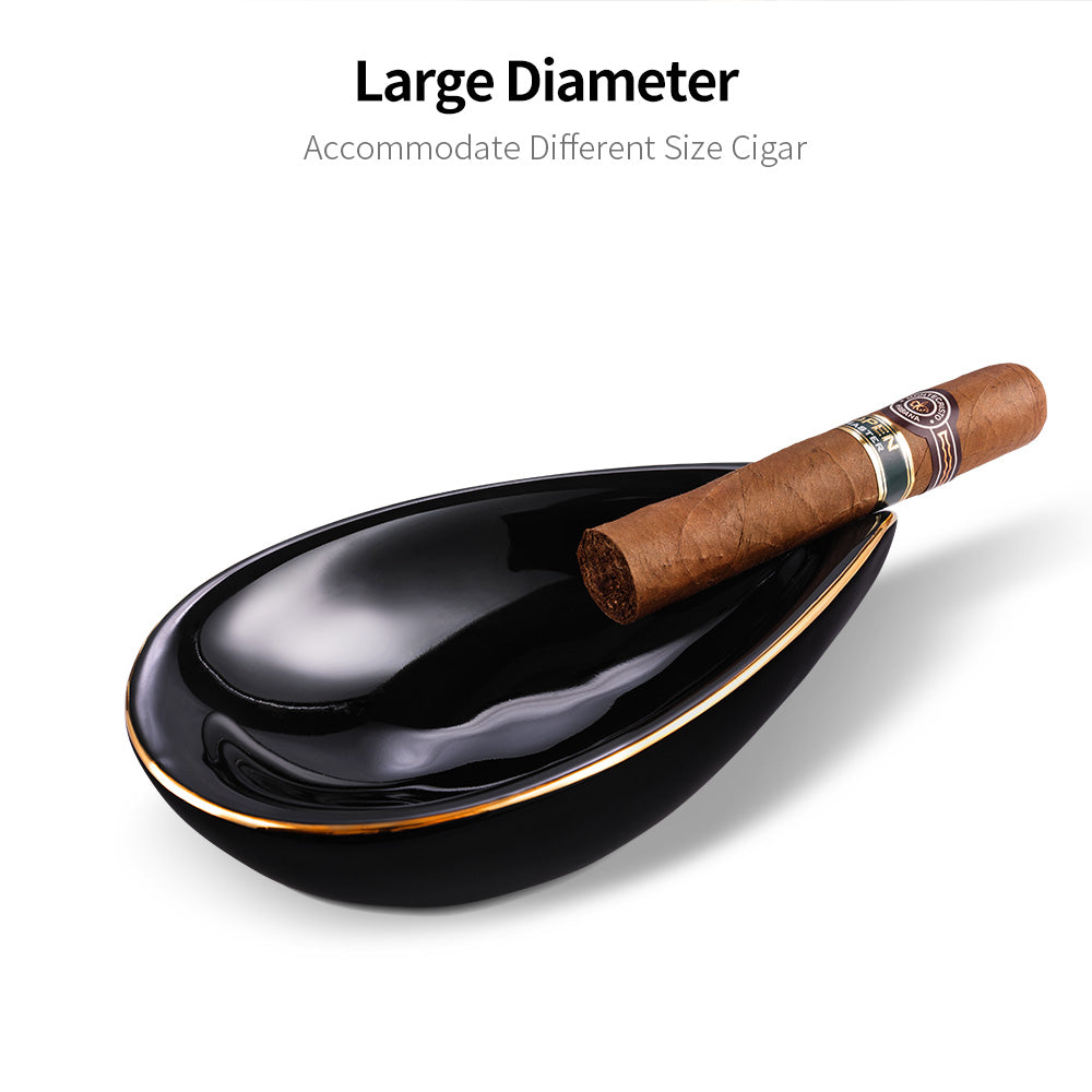 Bright single cigar ashtray