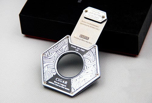 Hexagonal Copper Steel Cigar Cutter