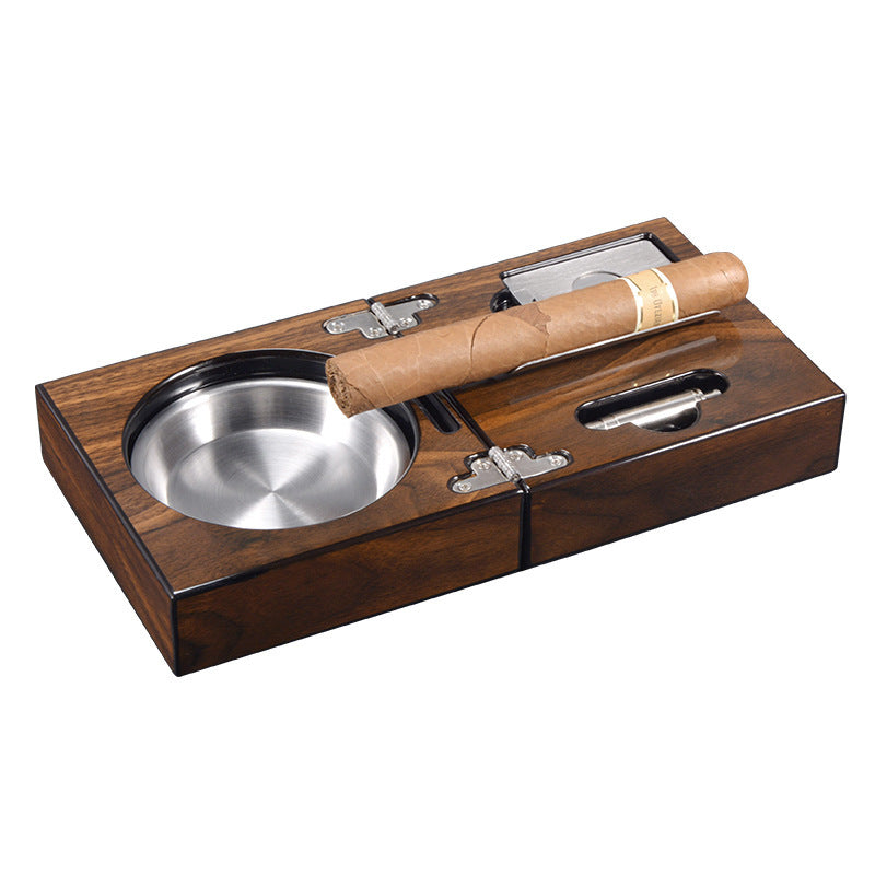 Portable cigar ashtray