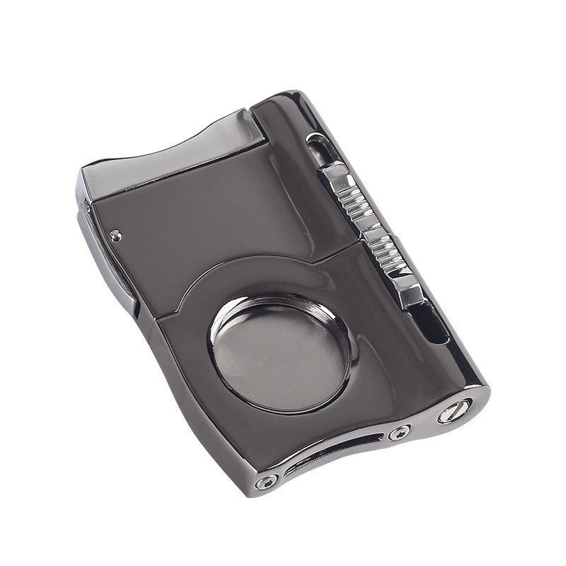 Black Stainless Steel Cigar Cutter