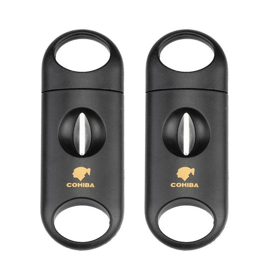 Black Metal & Stainless Steel Cigar Cutter