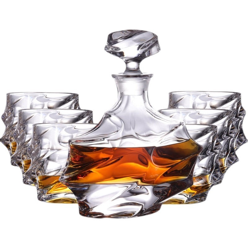 Crystal Nordic Style Decanter & Glass Set