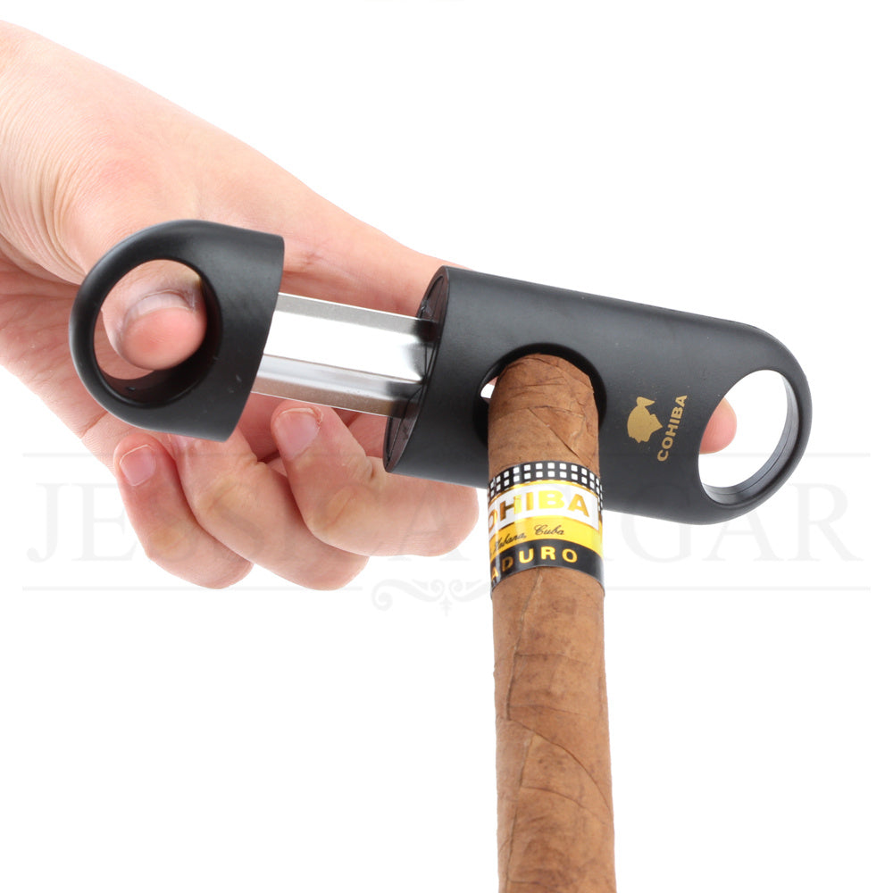 Black Metal & Stainless Steel Cigar Cutter