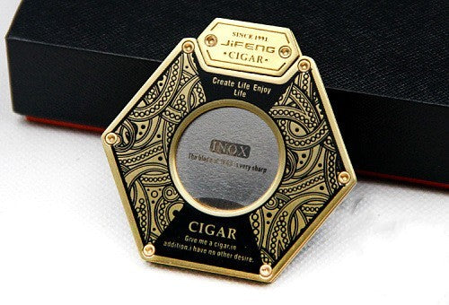 Hexagonal Copper Steel Cigar Cutter