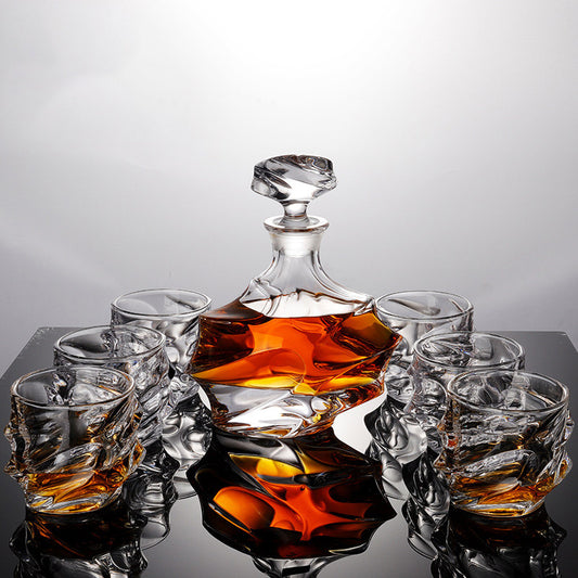 Crystal Nordic Style Decanter & Glass Set