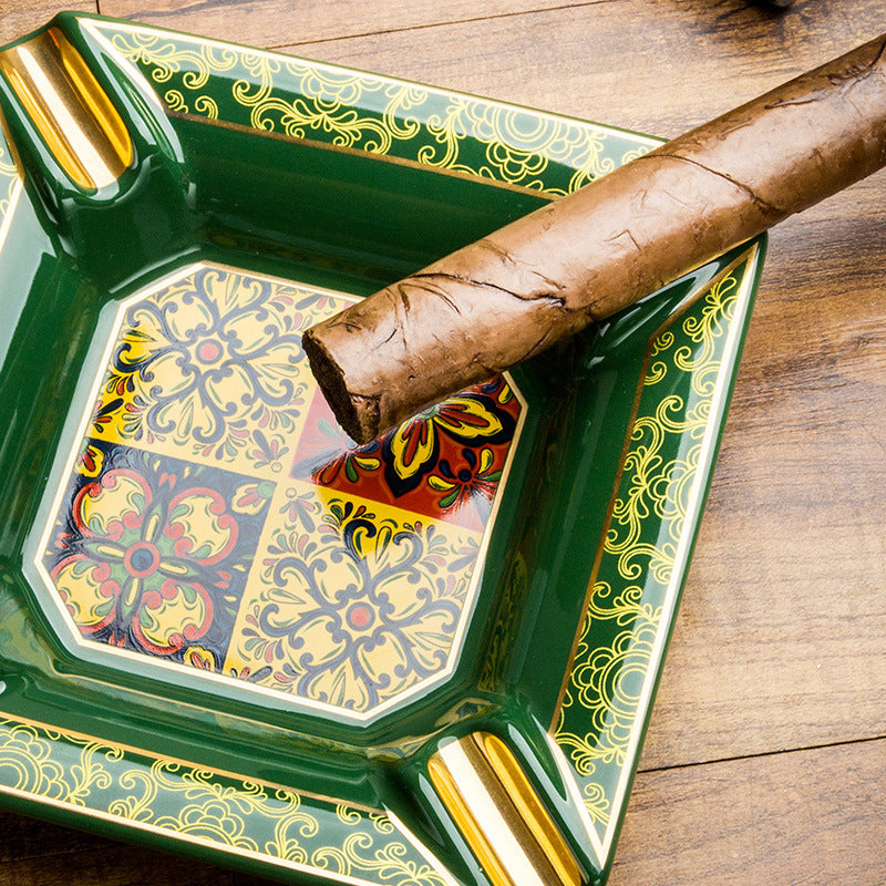 Classic Ceramic Cigar Ashtray