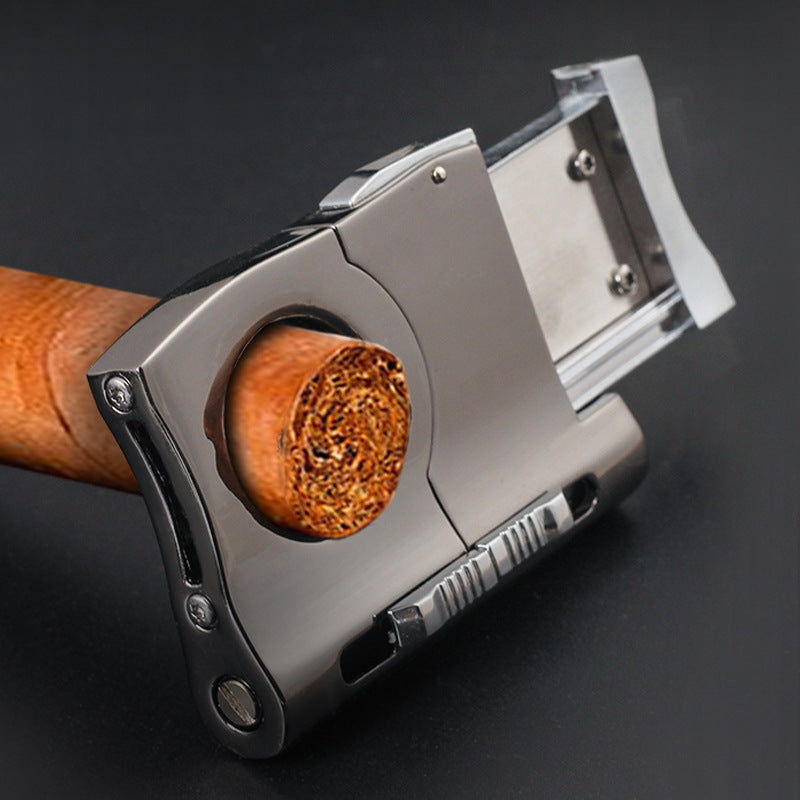 Black Stainless Steel Cigar Cutter